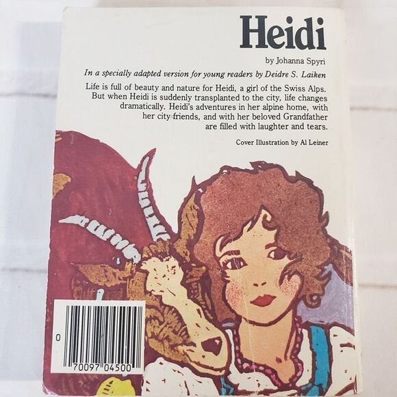 Vintage 70s Illustrated Classic Heidi Mini Book PB Adapted Childrens Easy Reader - Picture 4 of 9